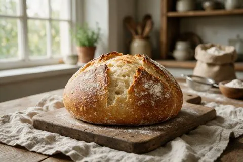 Sourdough loaf listed on the sample website