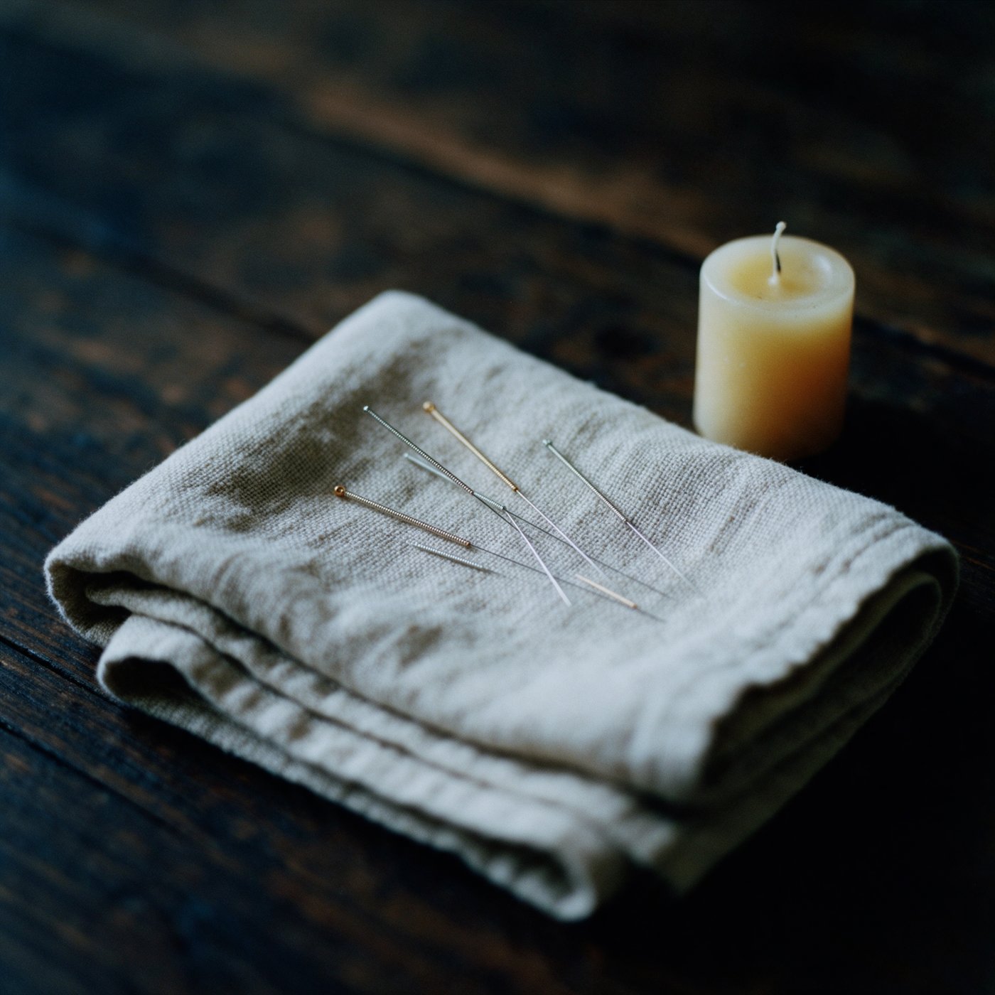 Acupuncture treatment in a calm room